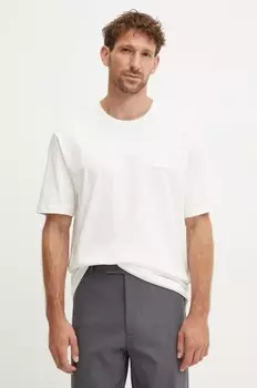 Хлопковая футболка Iceberg, бежевый