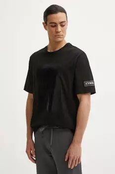 Хлопковая футболка Iceberg, черный