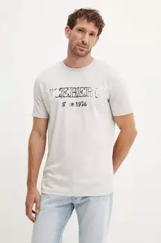 Хлопковая футболка Iceberg, серый