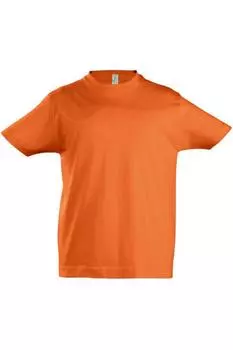 Хлопковая футболка Imperial с короткими рукавами SOL'S, оранжевый