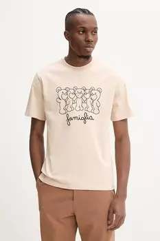 Хлопковая футболка Inbetweeners, бежевый