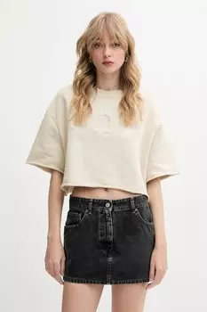 Хлопковая футболка Iro, бежевый