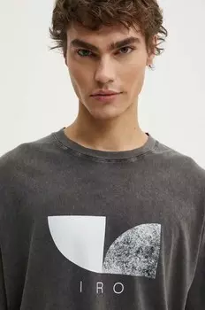 Хлопковая футболка Iro, серый