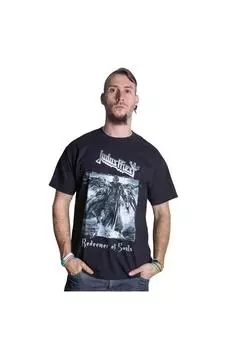 Хлопковая футболка «Искупитель душ» Judas Priest, черный