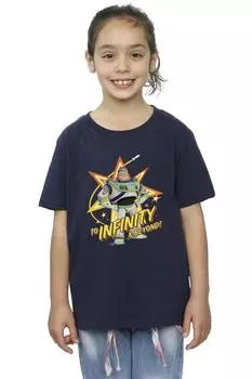 Хлопковая футболка «История игрушек» Buzz To Infinity Disney, темно-синий
