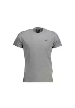 Хлопковая футболка it с вышитым логотипом La Martina, серый