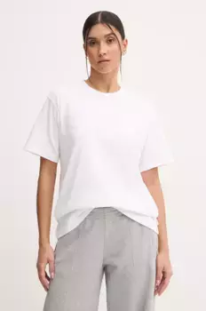 Хлопковая футболка из джерси Athletics New Balance, белый