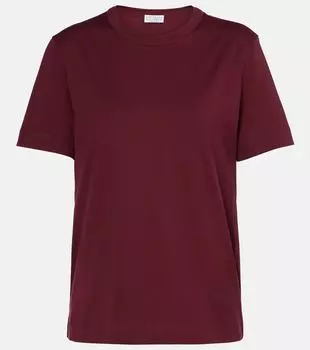 Хлопковая футболка из джерси Brunello Cucinelli, Barolo