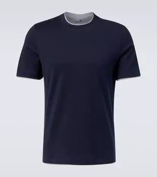Хлопковая футболка из джерси Brunello Cucinelli, CD325
