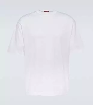 Хлопковая футболка из джерси Gucci, White/Mix