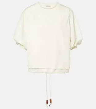 Хлопковая футболка из джерси Moncler, 034 - White
