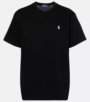 Хлопковая футболка из джерси Polo Ralph Lauren, Polo Black