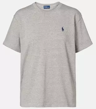 Хлопковая футболка из джерси Polo Ralph Lauren, Cobblestone Heather