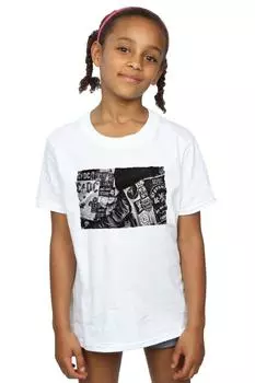 Хлопковая футболка из коллекции значков и плакатов AC/DC, белый