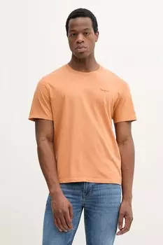 Хлопковая футболка Jacko Pepe Jeans, оранжевый