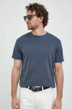 Хлопковая футболка Jacko Pepe Jeans, темно-синий