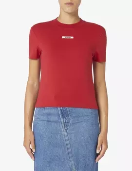 Хлопковая футболка Jacquemus, красный