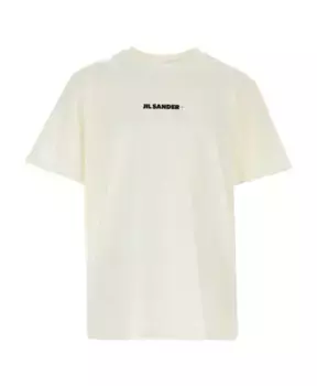 Хлопковая футболка Jil Sander, белый