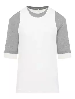 + хлопковая футболка JIL SANDER+, белый