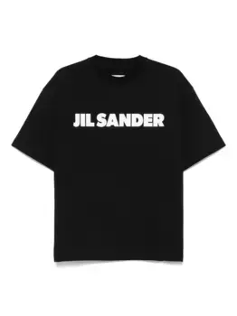 Хлопковая футболка JIL SANDER, черный