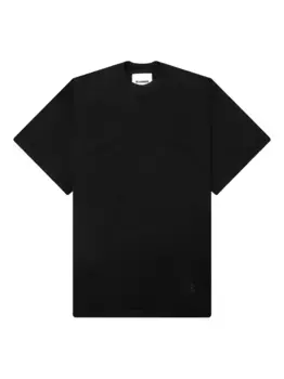 Хлопковая футболка JIL SANDER, черный