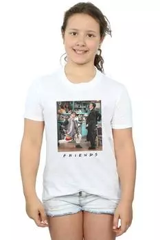 Хлопковая футболка Joey Lunges Friends, белый