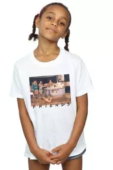 Хлопковая футболка Joey Mermaid Friends, белый