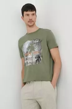 Хлопковая футболка Joop!, зеленый