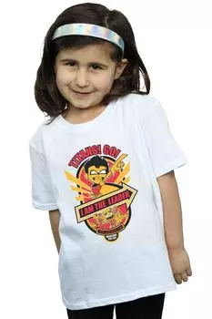 Хлопковая футболка «Юные титаны, вперед, я лидер» DC Comics, белый