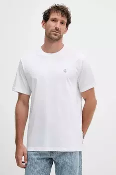 Хлопковая футболка Just Cavalli, белый