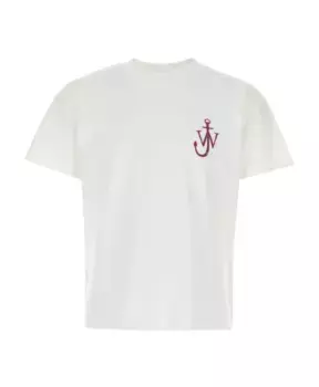 Хлопковая футболка Jw Anderson, белый