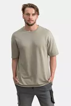 Хлопковая футболка Kaft, бежевый