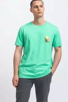 Хлопковая футболка Kaft, бирюзовый