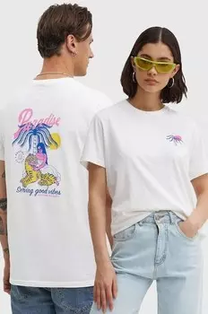 Хлопковая футболка Kaotiko, белый