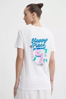 Хлопковая футболка Kaotiko, бежевый