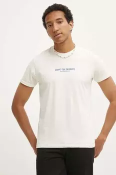 Хлопковая футболка Kaotiko, бежевый