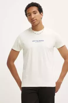 Хлопковая футболка Kaotiko, бежевый