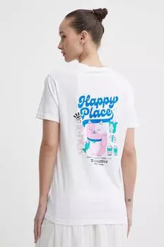 Хлопковая футболка Kaotiko, бежевый