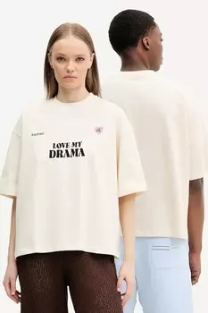 Хлопковая футболка Kaotiko, бежевый