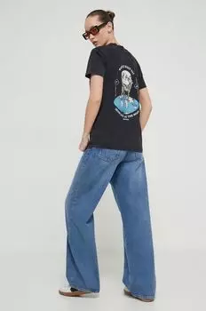 Хлопковая футболка Kaotiko, черный