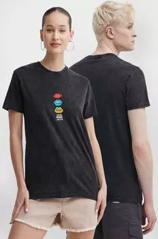 Хлопковая футболка Kaotiko, черный