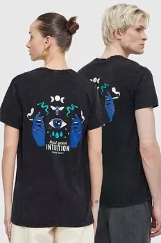 Хлопковая футболка Kaotiko, черный