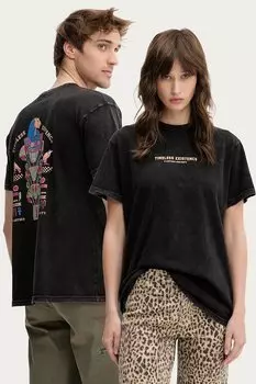 Хлопковая футболка Kaotiko, черный