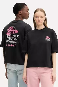 Хлопковая футболка Kaotiko, черный