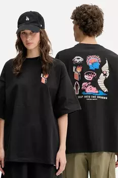 Хлопковая футболка Kaotiko, черный