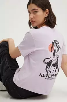 Хлопковая футболка Kaotiko, фиолетовый