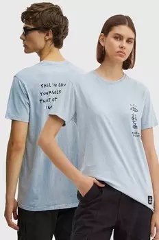 Хлопковая футболка Kaotiko, серый