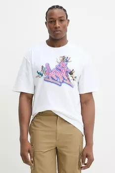 Хлопковая футболка Karl Kani, белый