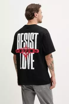 Хлопковая футболка Karl Kani, черный