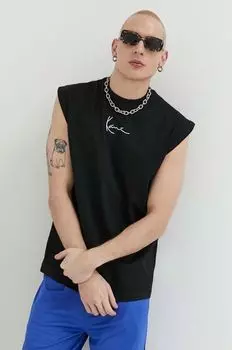 Хлопковая футболка Karl Kani, черный